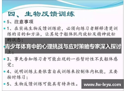 青少年体育中的心理挑战与应对策略专家深入探讨