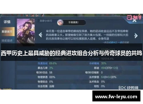 西甲历史上最具威胁的经典进攻组合分析与传奇球员的共鸣